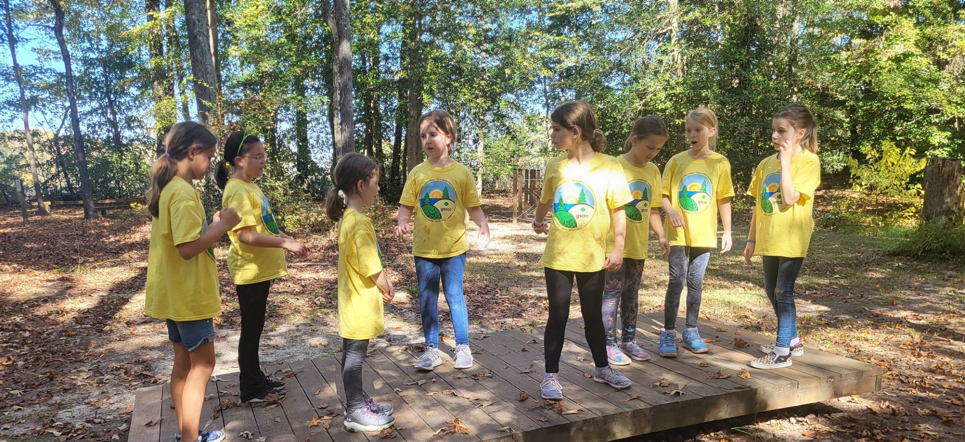  Girl Scouts hiking on the Appalachian Trail 