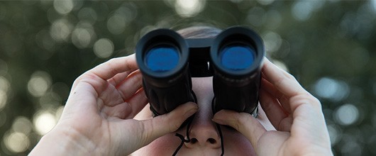 camp-hero Girl Scout with Binoculars