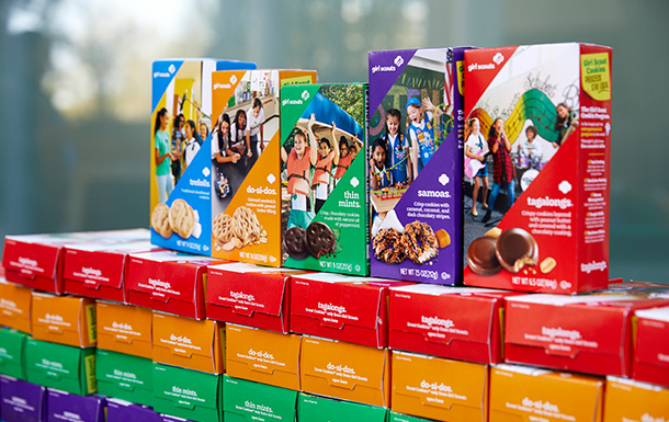Girl Scout Cookies, Thin Mints, Tagalongs, Exploremores, Trefoils, Samoas, Adventurefuls
