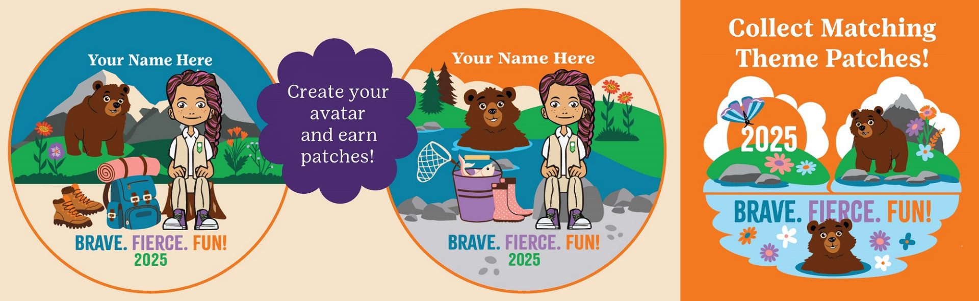 Create your avatar and earn personalized patches!