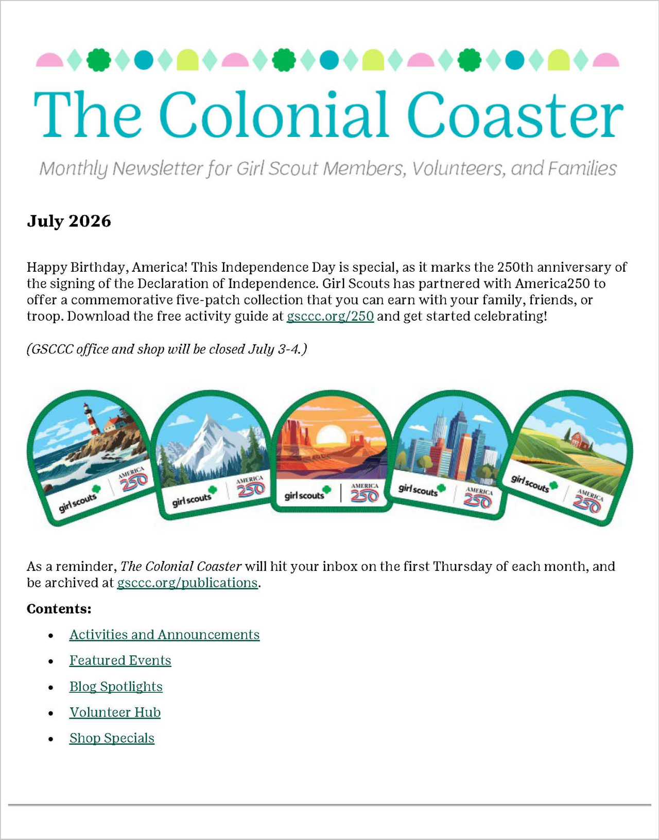The Colonial Coaster
