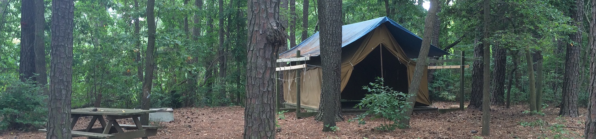  Platform tent at Camp Apasus in Norfolk, Virginia 