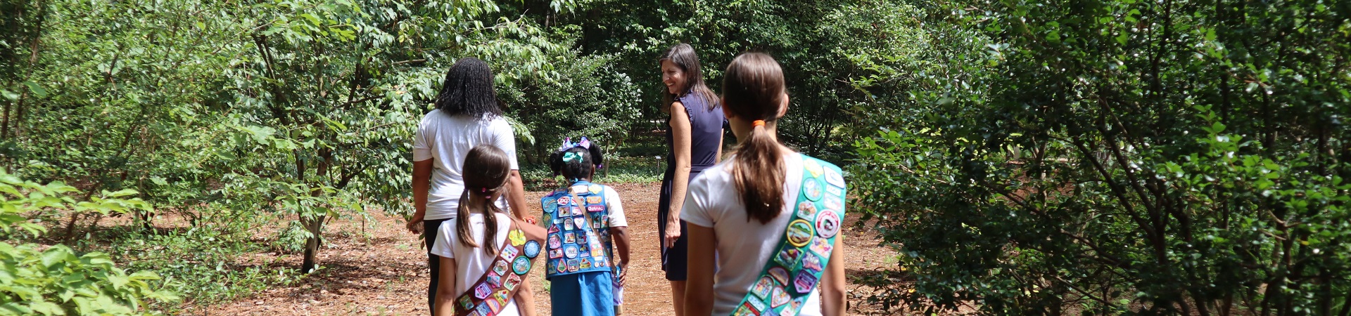  Girl Scouts take a guided tour of Norfolk Botanical Garden 
