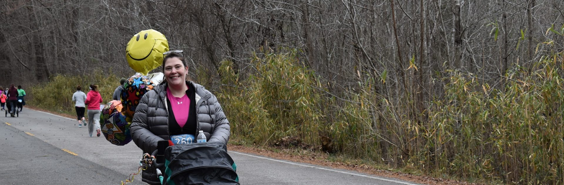  Jill Lewis on the course of the Cookie Classic Run 