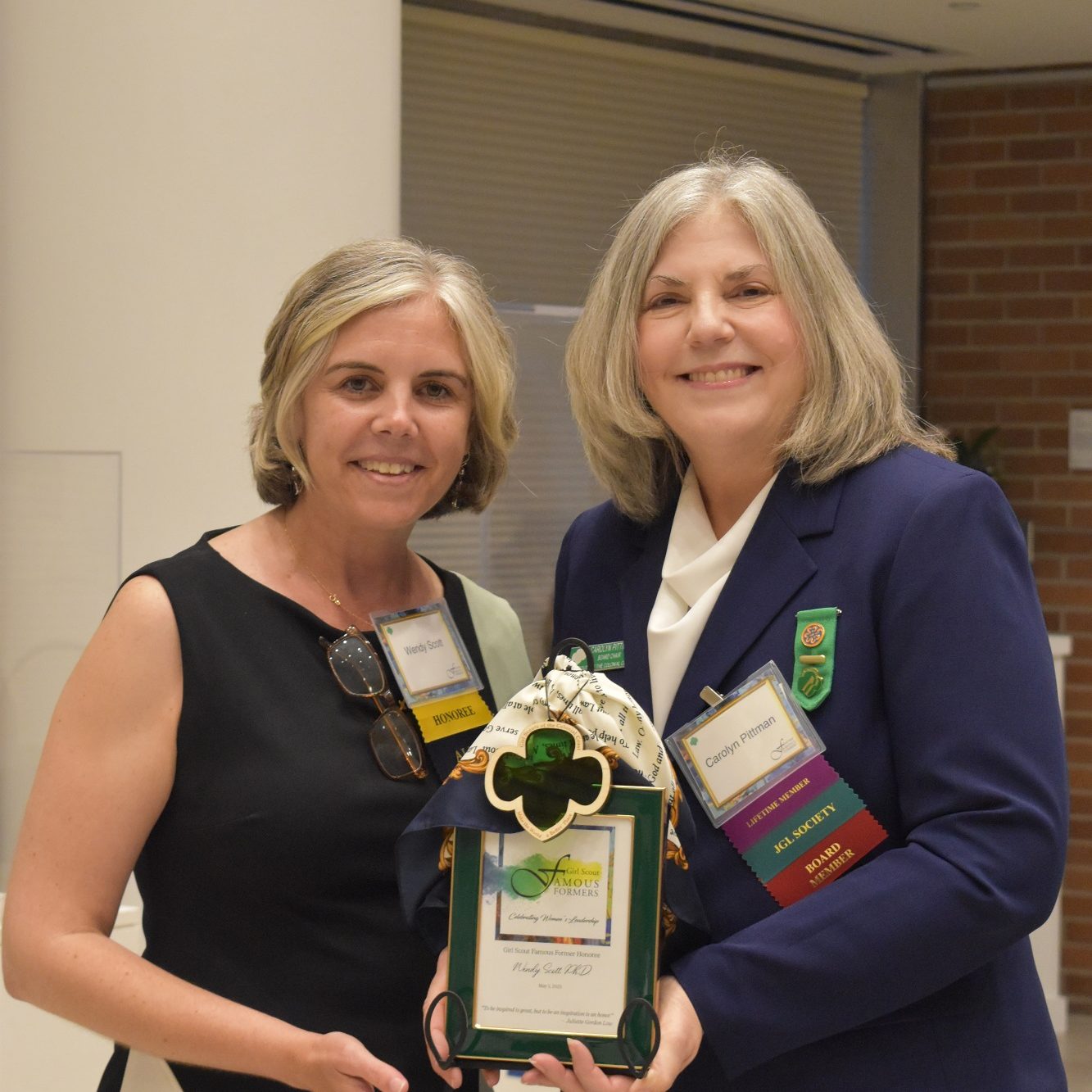 Wendy Scott, Ph.D., Founder and Director of Tidewater Collegiate Academy at Virginia Wesleyan University, with GSCCC Board Chair Carolyn Pittman