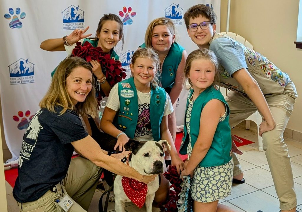 Girl Scouts from Troop 94 Bell, Hannah, Harper, Lily and Julianne