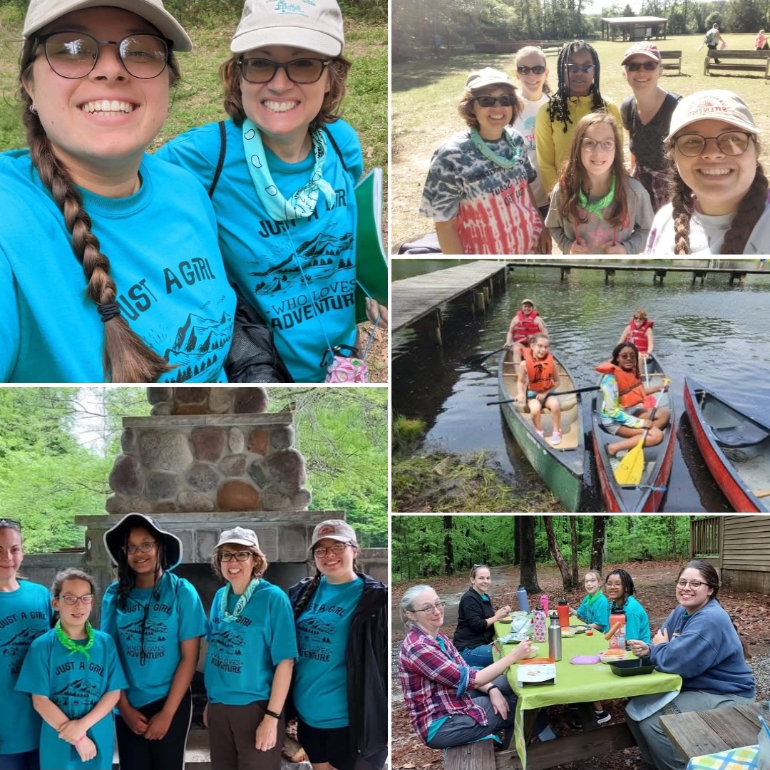 Troop 946 at Camp Darden, Ariel & Angie, 2023