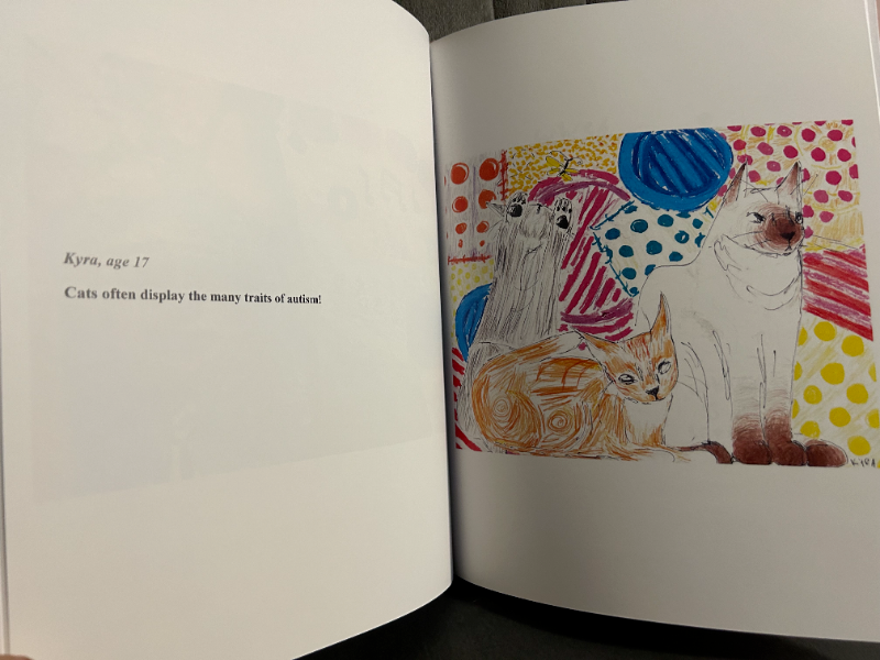 one of the spreads with art from Marley's book