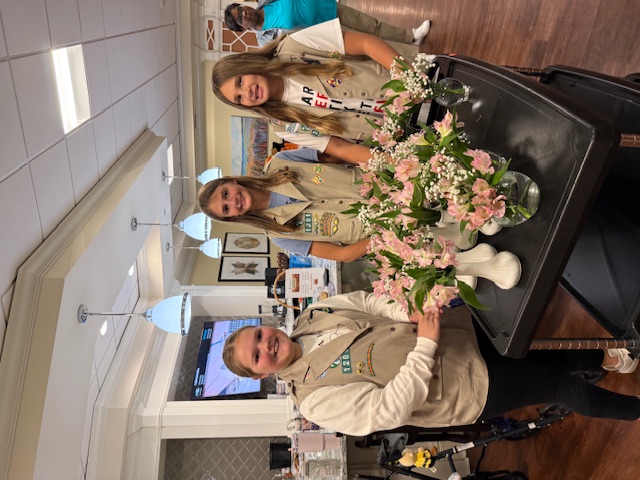 Troop 1201 in met with the residents at Brookdale Chambrel Williamsburg