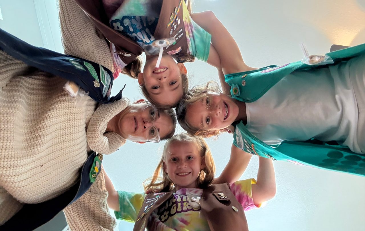 Terra Gray with her three daughters