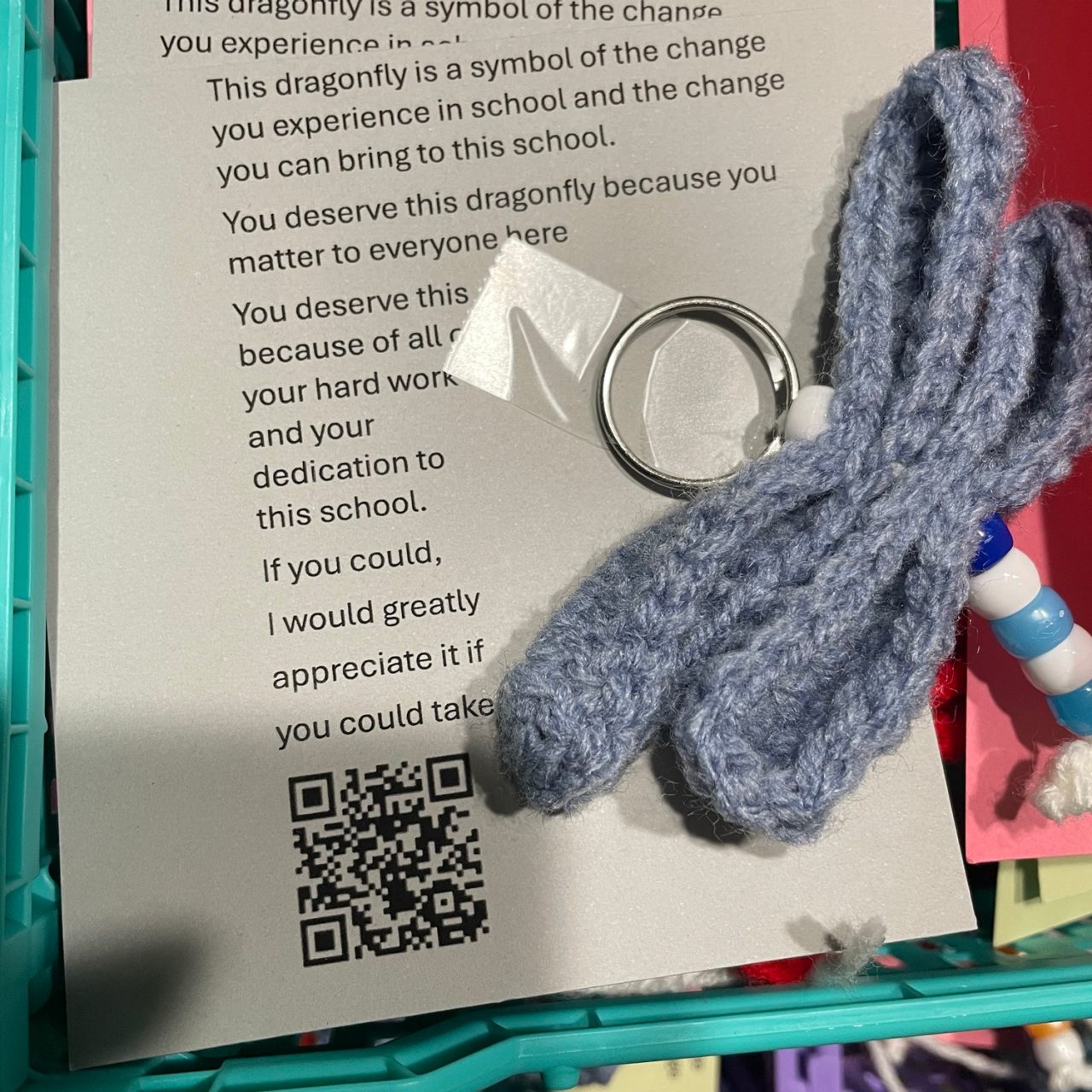 Girl Scout Sara started a special crochet club at her school