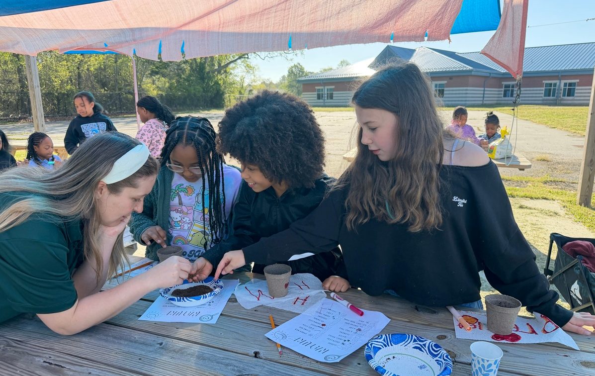 Girl Scouts spent time outdoors exploring nature and STEM activities