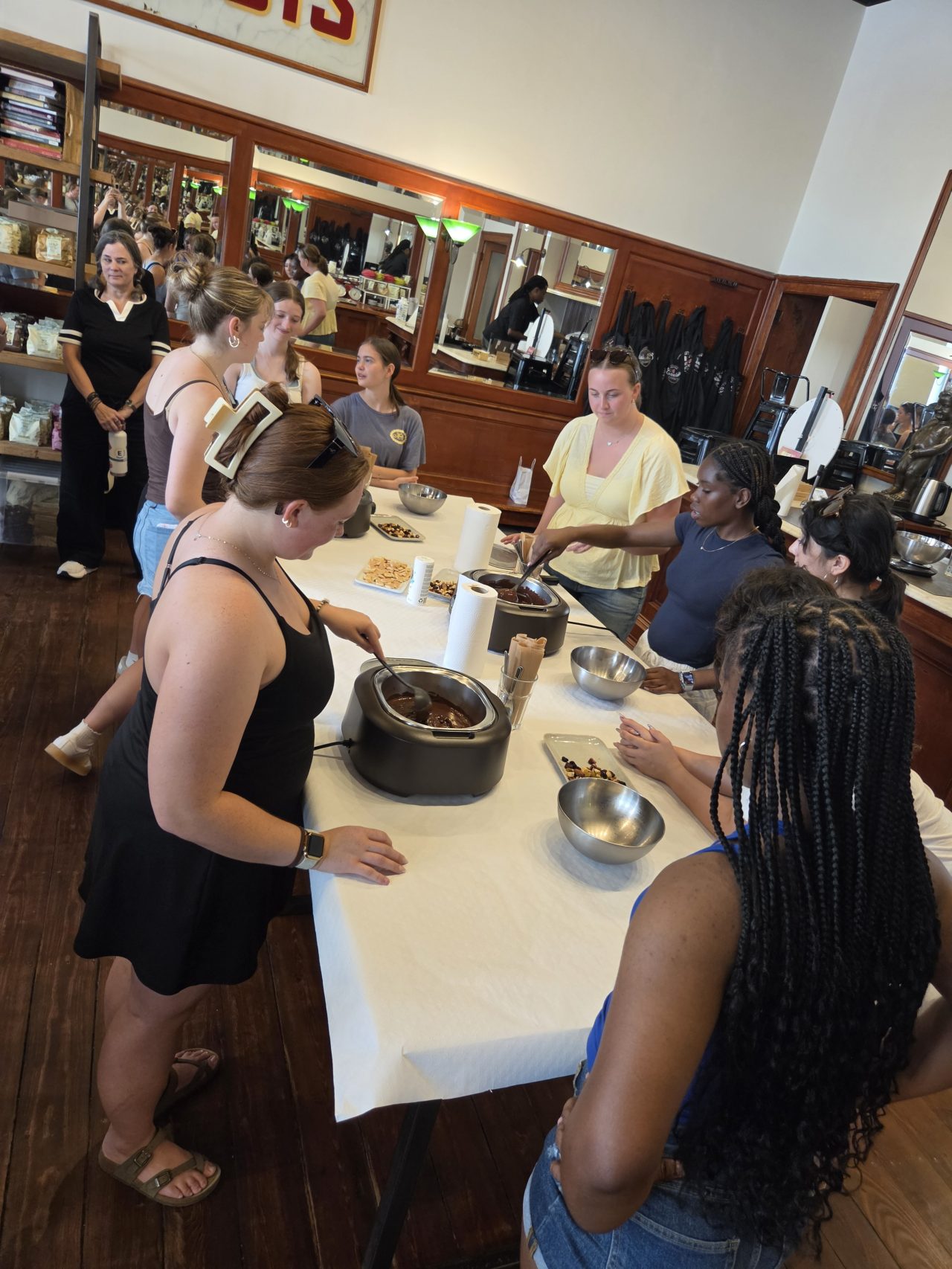 Girl Scouts took a macaron cooking class in France