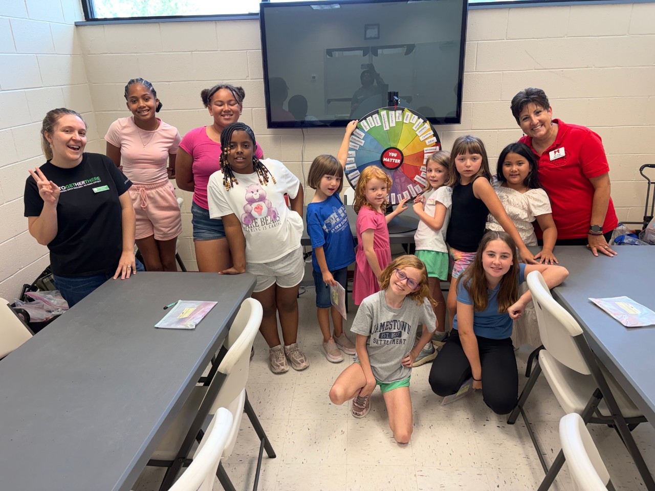 Girl Scouts participated in mental wellness activities with the Sarah Michelle Peterson Foundation.