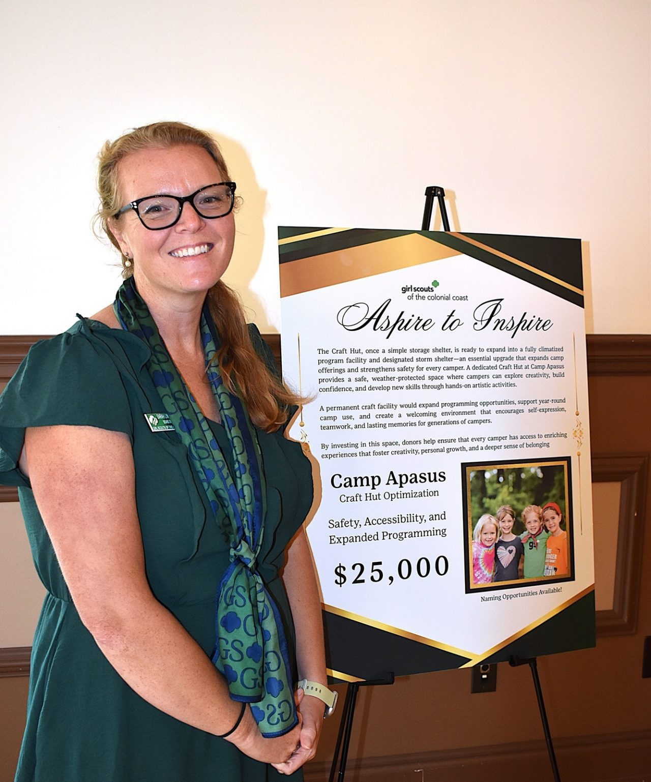 Lifetime Girl Scout Gold Award alum Sarah Linden-Brooks