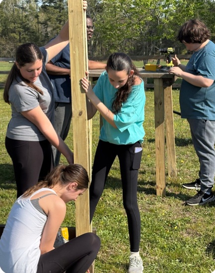 Girl Scout Cadettes from Troop 132