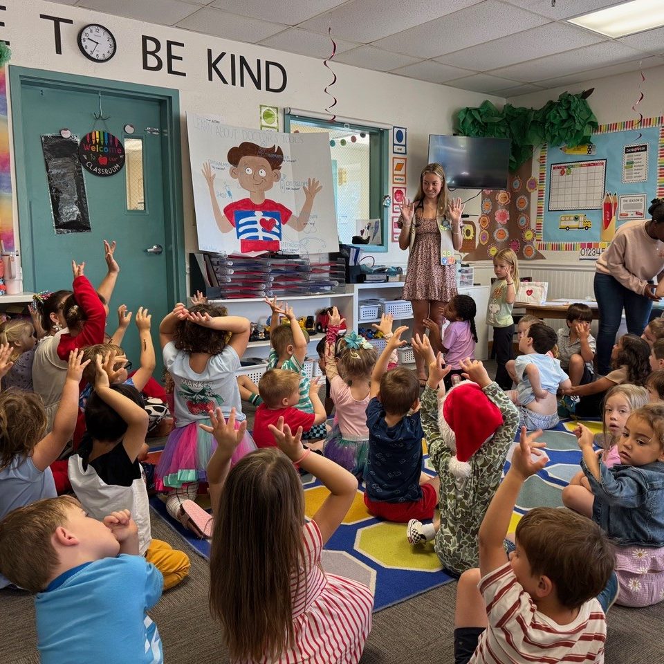 Girl Scout Ambassador Madison delivered interactive presentations to 90 children at two area preschools