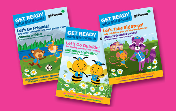 three free activity books from Get Ready with Girl Scouts™