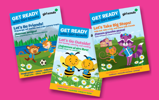 Get Ready with Girl Scouts™ Activity Books, in English and Spanish