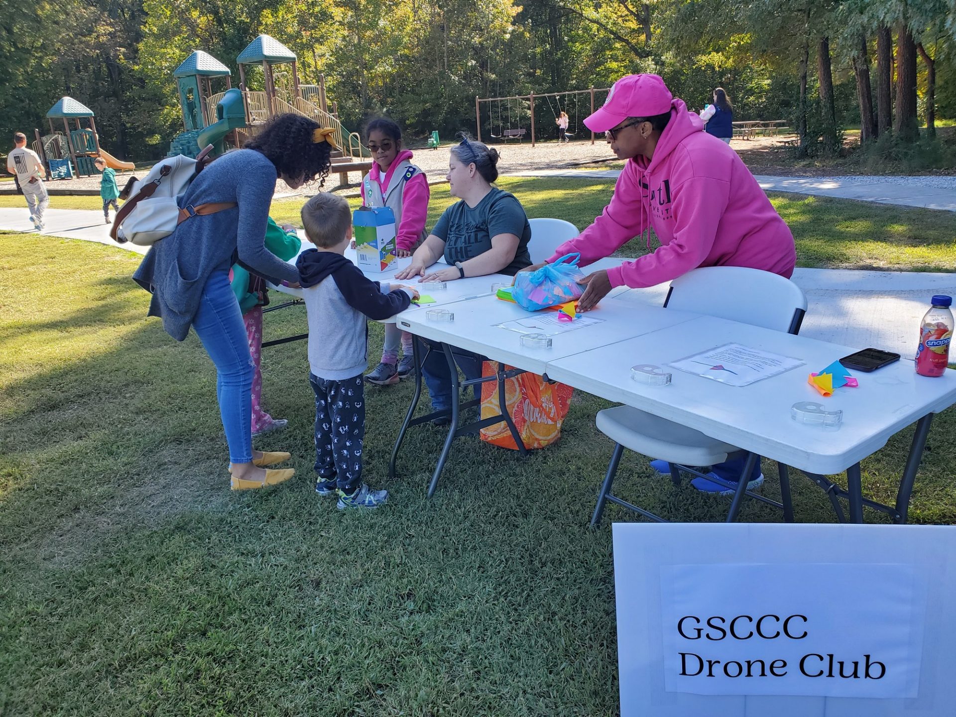 GSCCC Drone Club at the 2024 Girl Scout Fest event