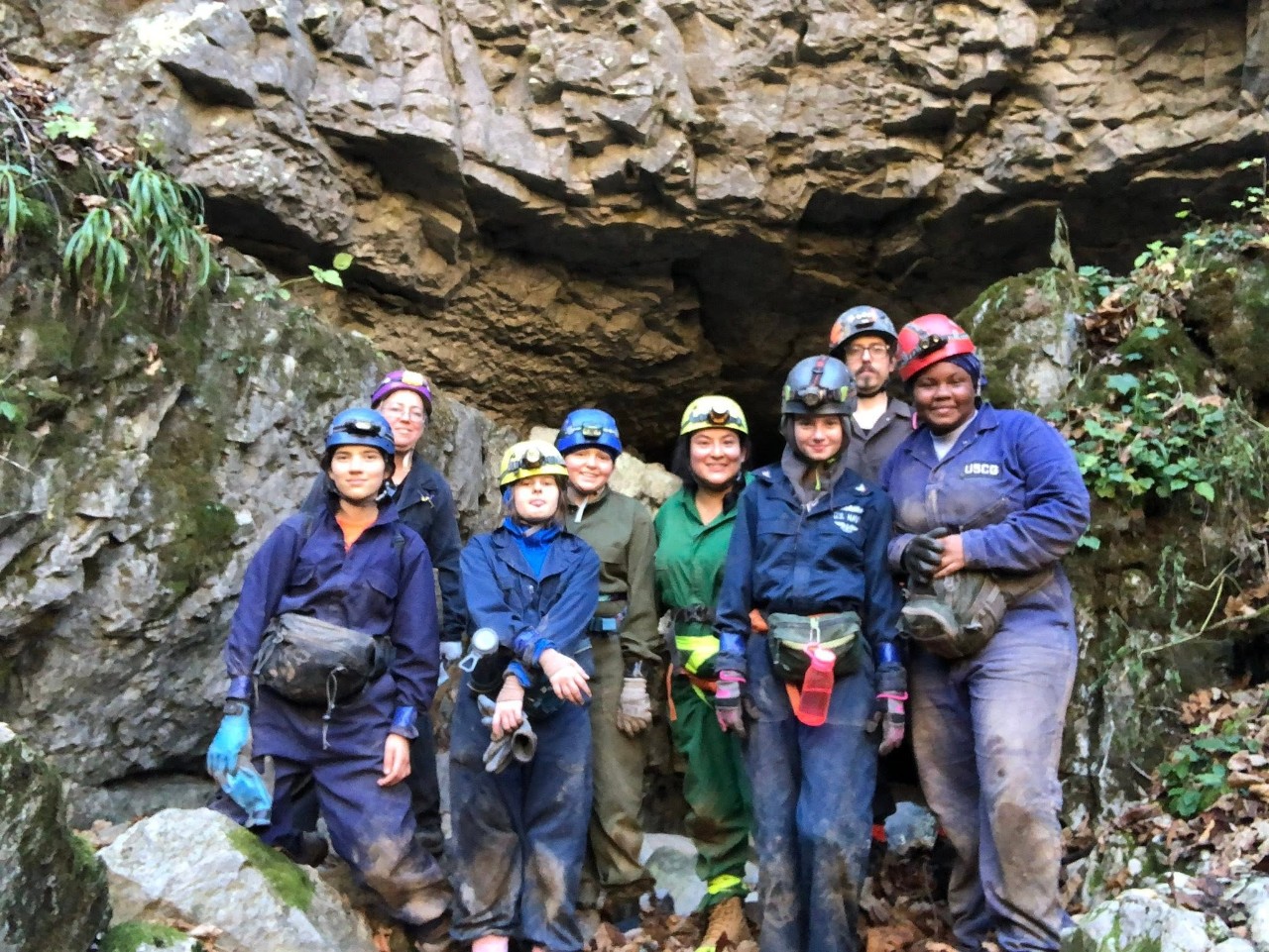 Colonial Coast Cavers at Snedegar's Cave