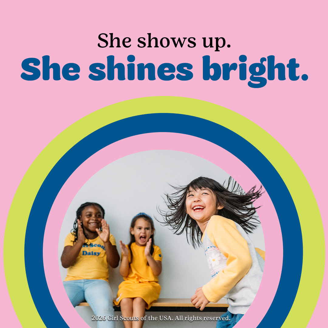 She shows up. She shines bright.