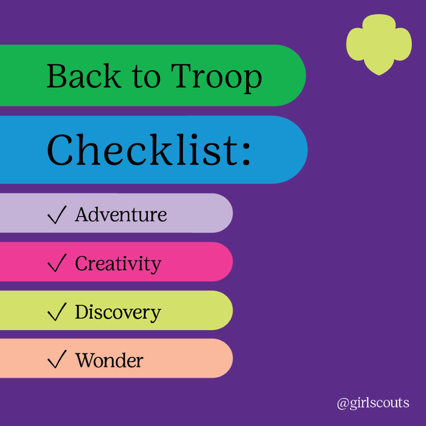 Back to Troop Checklist