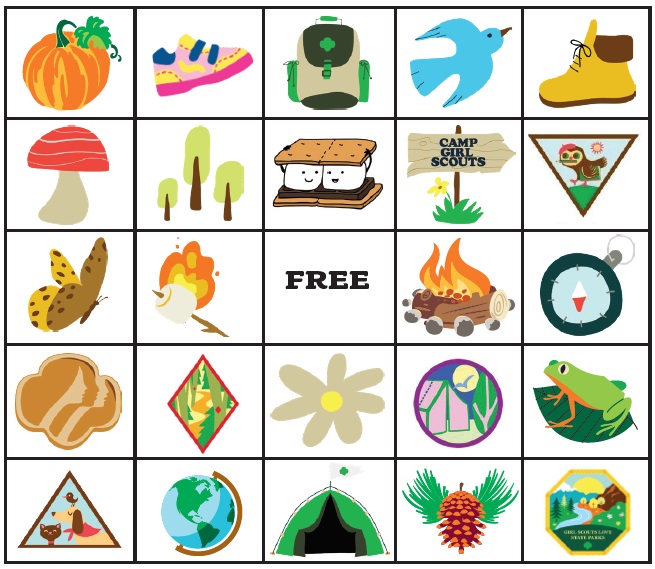 S’more themed bingo game
