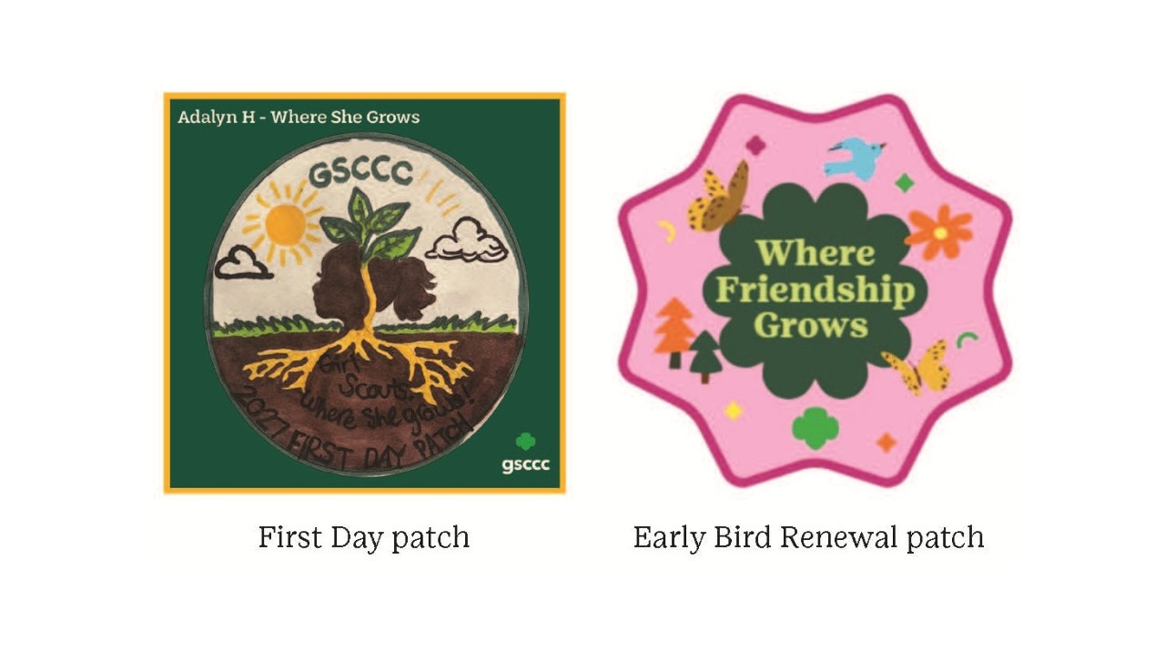 Early Renewal is the renewal of your Girl Scout membership before the end of the Girl Scout year, with a focus on Early Bird Renewal time that takes place during the months of April and May. Members that renew during the Early Bird season are offered special incentives! Don’t let her miss out on the fun! Early Bird Registration is from April 1, 2026, to May 31, 2026. Check out the incentives below!