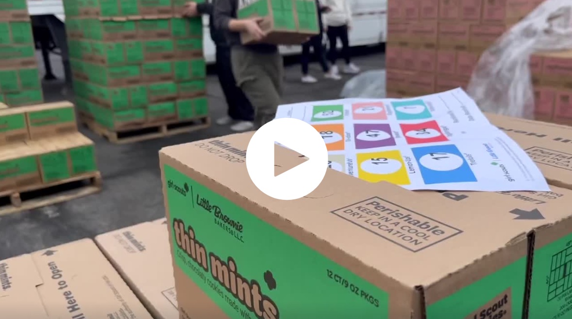 VIDEO: Hampton Roads Girl Scout troops get volunteer help for cookie season launch