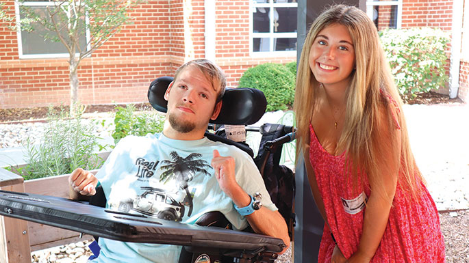 Morgan Lynch, a Girl Scout, has spent more than a decade volunteering at St. Mary’s Home in Norfolk. For her Gold Award project, she created a sensory garden for the residents.