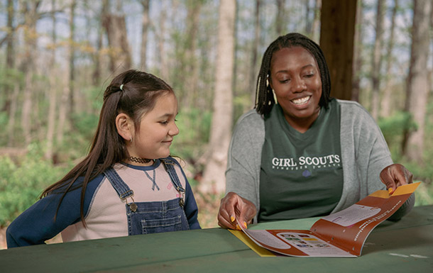 No experience required! Any caring adult can be a Girl Scout volunteer, and as you “learn by doing” you gain the exact kinds of talents and abilities today’s employers are looking for. Whether you’re re-entering the workforce, planning your next promotion, or looking for a new employer, get ready to add these skills to your resume.