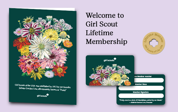 Girl Scout Lifetime Membership Welcome Package